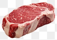 PNG A Marbled prime beef steak meat food pork.