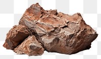 PNG Rock stone rock mineral white background.