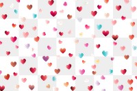 PNG Small heart pattern backgrounds confetti. AI generated Image by rawpixel.
