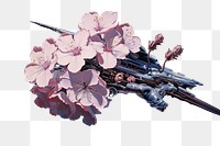 PNG  Cherry blossom flower plant inflorescence springtime.