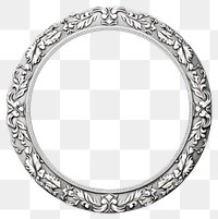 PNG Circle frame with Chinese traditional pattern jewelry locket white background.