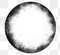 PNG Circle frame with galaxy astronomy drawing sketch.