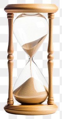 PNG  Hourglass sand white background furniture deadline.