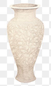 PNG Illustration of a vase pottery urn creativity.