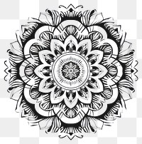 PNG Mandala pattern backgrounds drawing. AI generated Image by rawpixel.