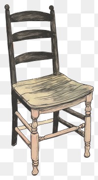 PNG Illustration of a Chair chair furniture architecture.