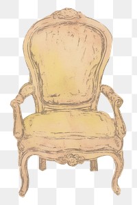 PNG Illustration of a Chair chair furniture armchair.