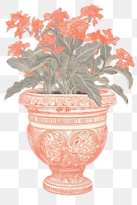 PNG Illustration of a Flower Pot flower plant vase.