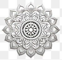 PNG  Pattern silver Mandala drawing. AI generated Image by rawpixel.