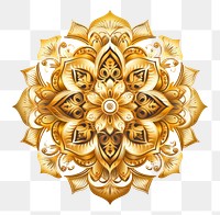 PNG Pattern gold Mandala brooch. AI generated Image by rawpixel.