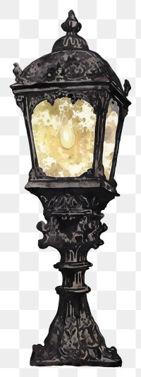 PNG Illustration of a lamp white background architecture lighting.