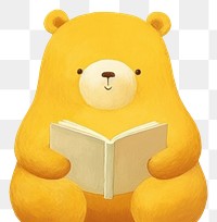 PNG  Bear book children book illustration. AI generated Image by rawpixel.