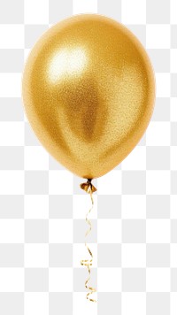PNG Balloon gold glitter shiny.