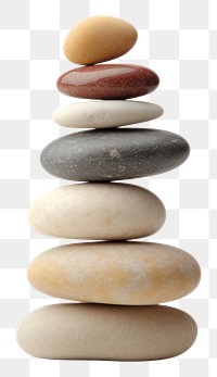 PNG Stacked stone river stone zen pebble.