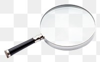 PNG Magnifying glass white background reflection circle. AI generated Image by rawpixel.