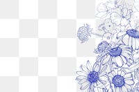 PNG Pattern drawing flower sketch