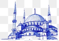 PNG  Drawing mosque sketch architecture building.