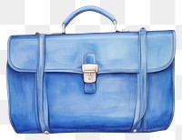 PNG  Drawing bag briefcase handbag blue.