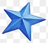 PNG  Drawing star symbol paper blue.
