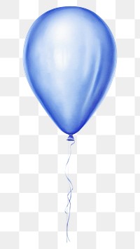 PNG  Drawing balloon sketch blue anniversary