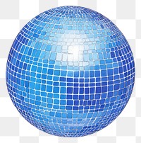 PNG  Drawing disco ball sphere space blue.