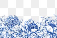 PNG Pattern drawing flower sketch.