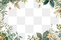 PNG  Realistic vintage drawing of vine border backgrounds pattern plant.