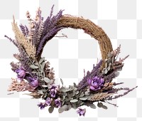 PNG Lavender wreath craft sage.