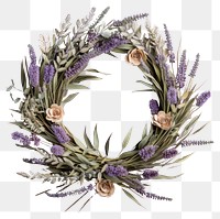 PNG Wreath lavender craft sage.