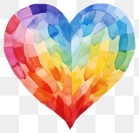 PNG  Heart watercolor rainbow transportation. AI generated Image by rawpixel.