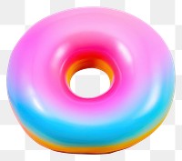 PNG  Surrealistic painting of donut white background confectionery sprinkles.