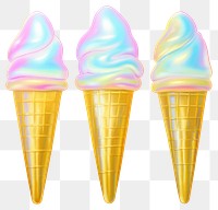 PNG  Surrealistic painting of ice cream sunday dessert food cone.