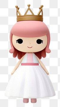 PNG Princess figurine doll cute. 