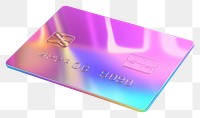 PNG  Credit card iridescent text white background electronics.