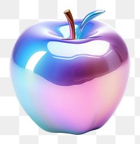 PNG Apple icon iridescent fruit plant food.