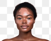PNG Young beautiful african american woman in skincare and beauty routine portrait adult photography.