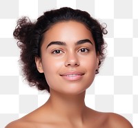 PNG Young beautiful latin woman in skincare and beauty routine portrait adult individuality.