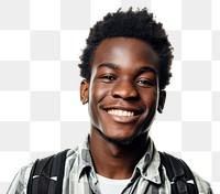 PNG  African student portrait smiling adult. AI generated Image by rawpixel.