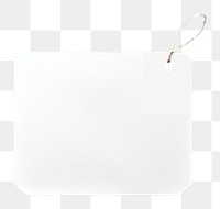 PNG Price tag paper label abstract shape white background rectangle absence. 