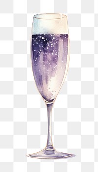 PNG  Glass champagne drink white background.