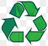 PNG Minimal green recycle icon symbol paper recycling.