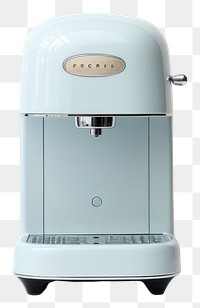 PNG A babyblue minimal beige coffee machine appliance coffeemaker technology.