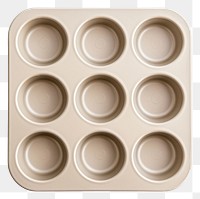PNG A beige muffin pan white background electronics simplicity.