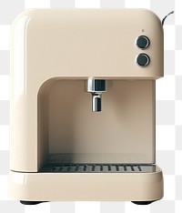 PNG A beige minimal beige coffee machine coffeemaker technology appliance.