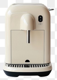 PNG A beige minimal beige coffee machine coffeemaker technology appliance.