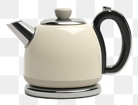 PNG A beige retro minimal mini kettle teapot small appliance refreshment.