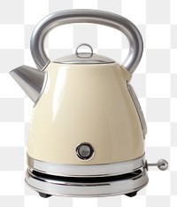 PNG A beige retro minimal mini kettle small appliance technology cookware.