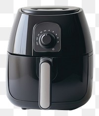 PNG A black minimal air fryer cookware coffeemaker electronics.