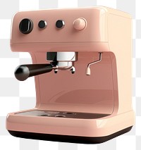 PNG A pink minimal beige coffee machine mixer coffeemaker technology.