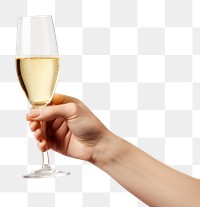 PNG  Two glasses of champagne and bottle drink wine white background